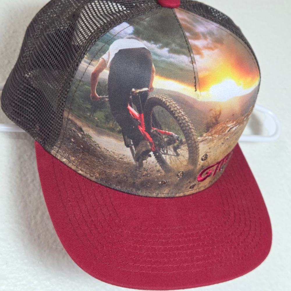 GTFO Mountain Bike Trucker Hat Mesh Snapback Scenic Outdoor Cycling Cap Adult - Picture 2 of 7